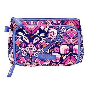Vera Bradley Lighten Up Compact Organizer Floral Magenta Medallion Pink Purple